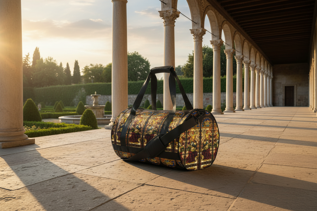 The Angel of the Annunciation gym bag - Renaissance loggia
