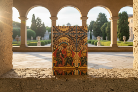 The Coronation of the Virgin journal - Renaissance loggia