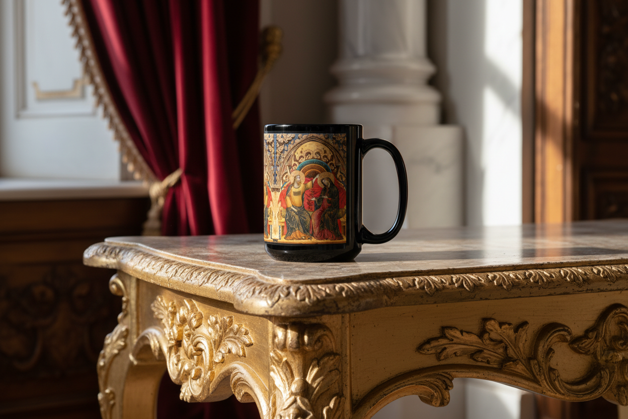 The Coronation of the Virgin mug - life-size