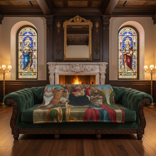 Throw blanket on sofa