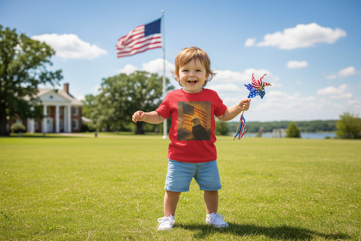 Toddler Red Freedom Collection Tee
