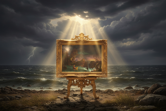 Voyage of Life Manhood with Golden Light Rays