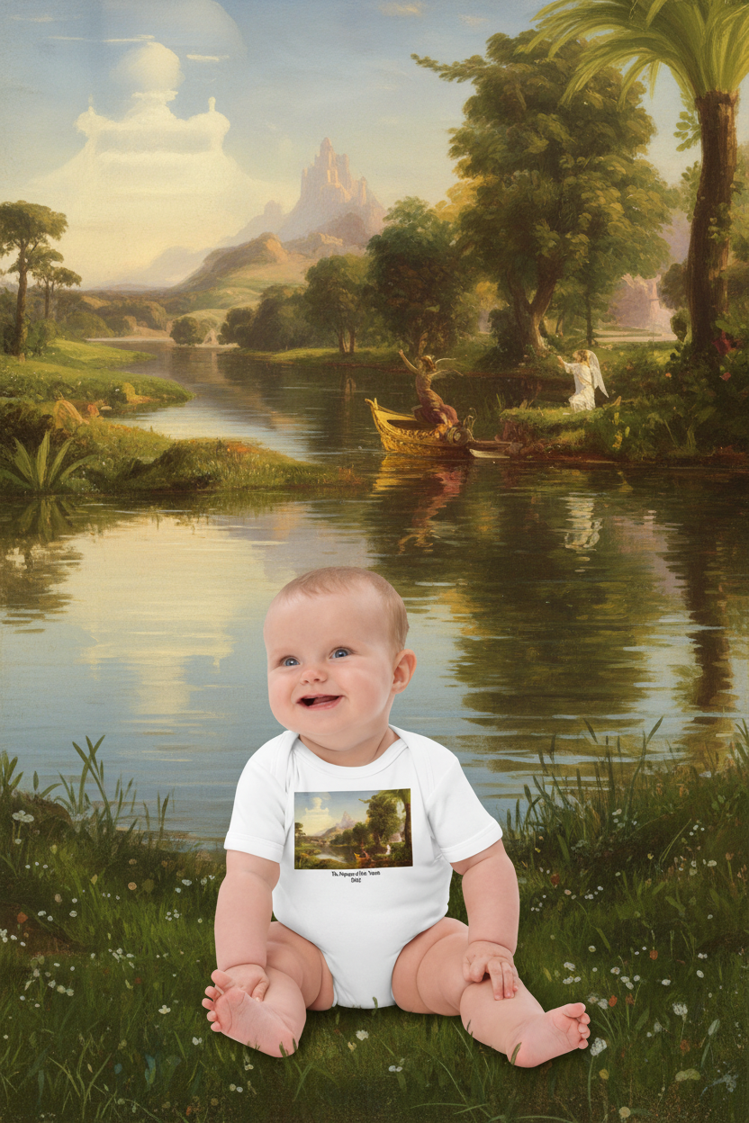 Voyage of Life Youth baby in grass