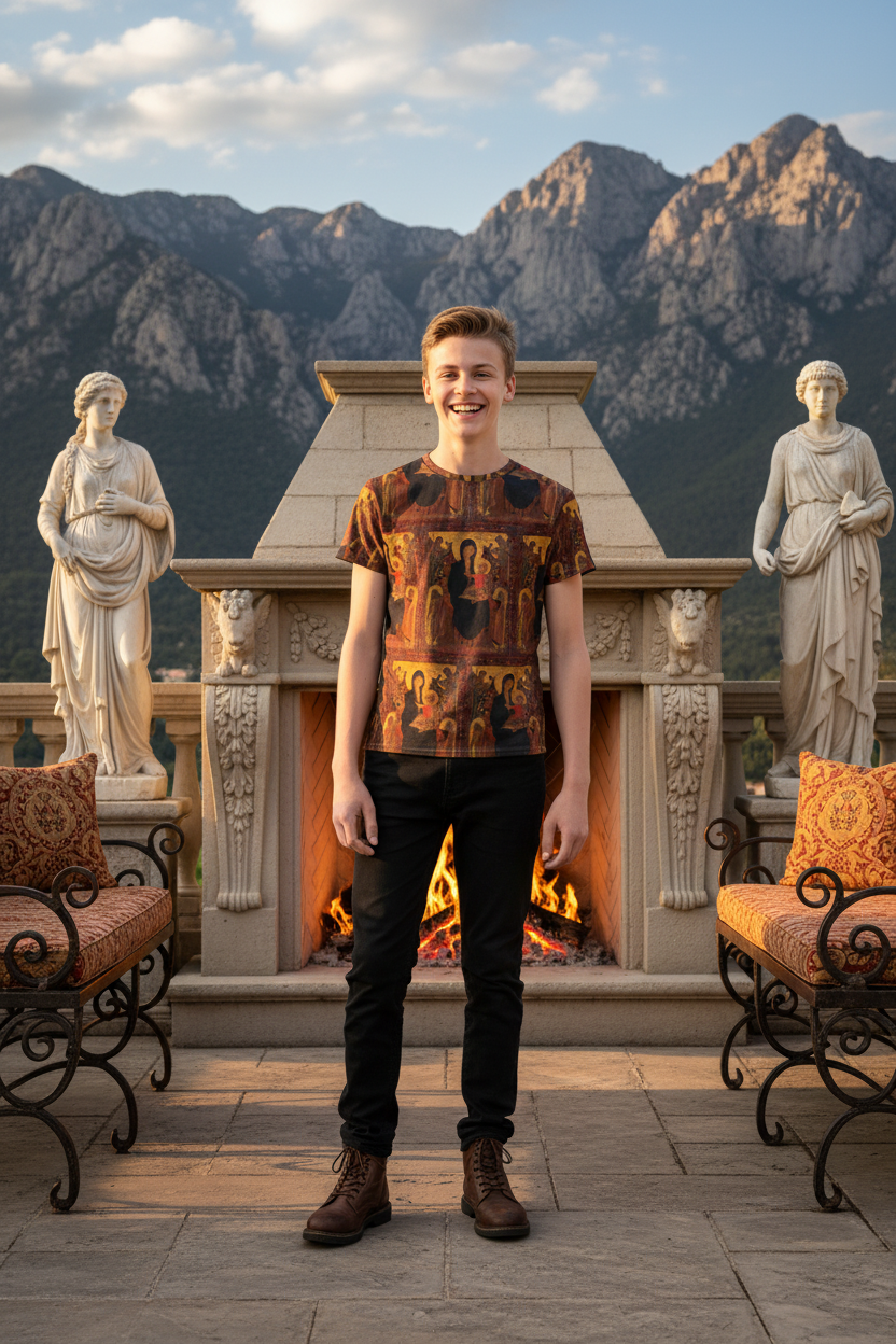 Youth in Complete Outfit - Renaissance Terrace