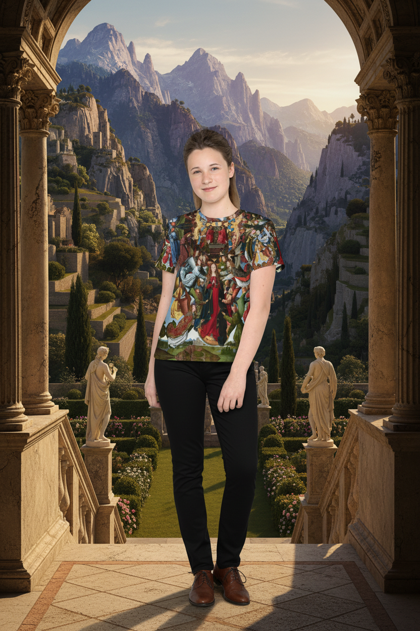 Youth Model in Mountain Renaissance Setting