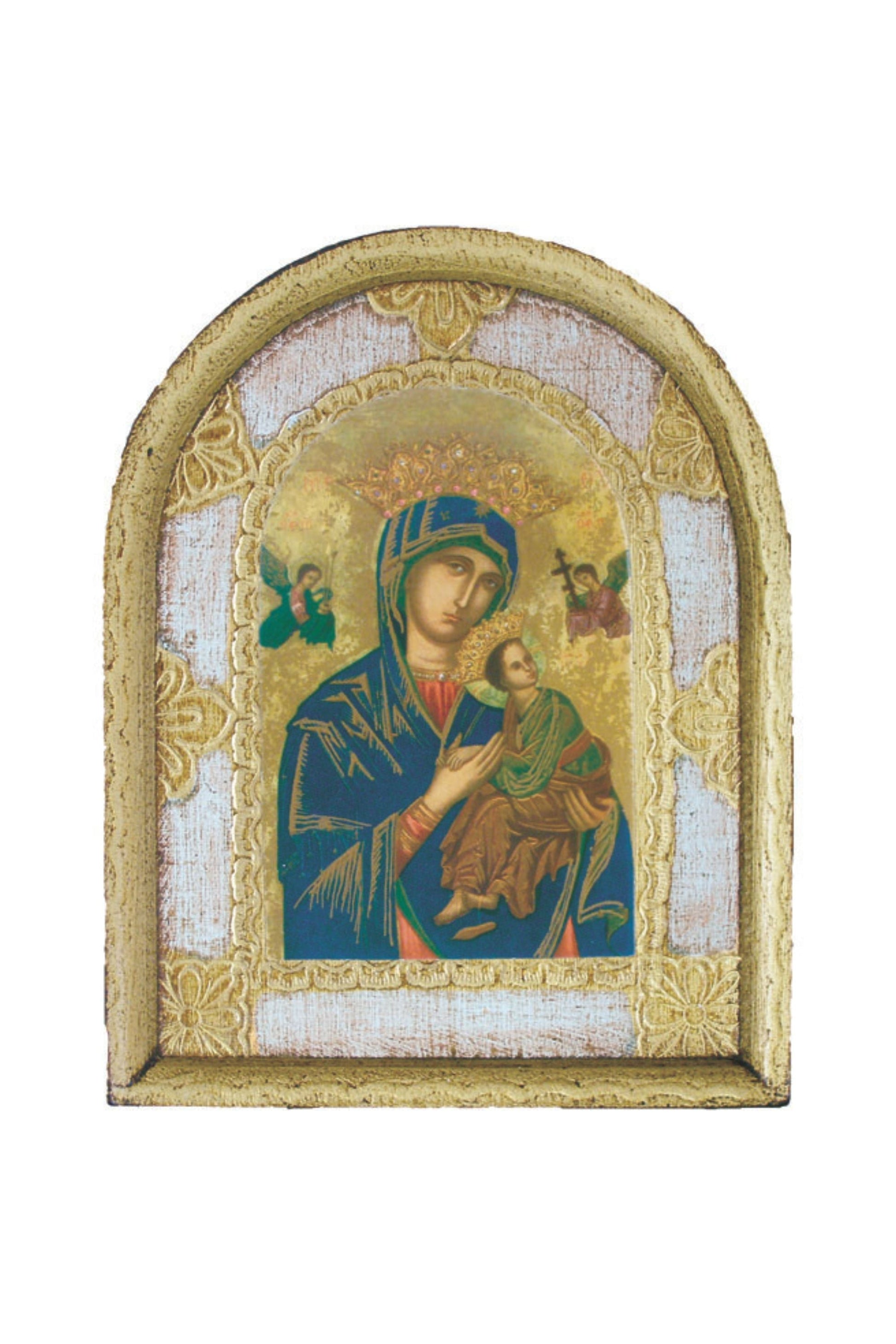 Our Lady Of Perpetual Help Florentine Plaque 4.5X6"